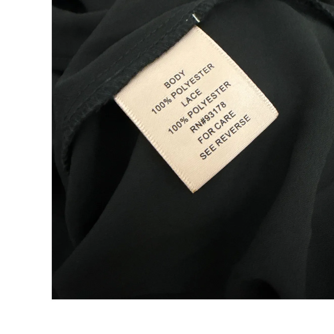 NWT Philosophy Lace Sleeve Loose Fit Whimsygoth Fairy Black Sheer Shirt Size 3X - Image 4