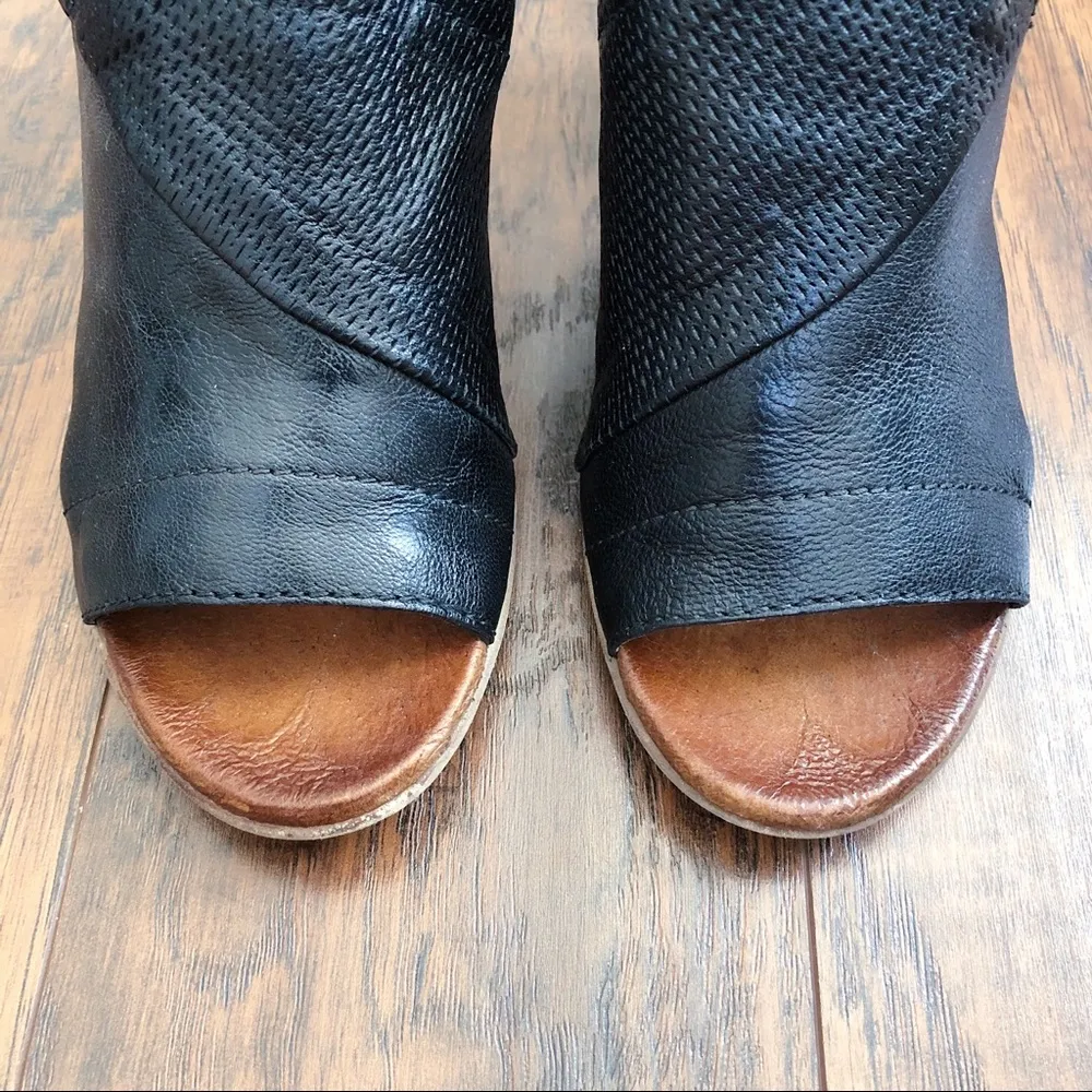 Miz Mooz • Millicent slingback heels sandals open toe leather black silver - Image 4