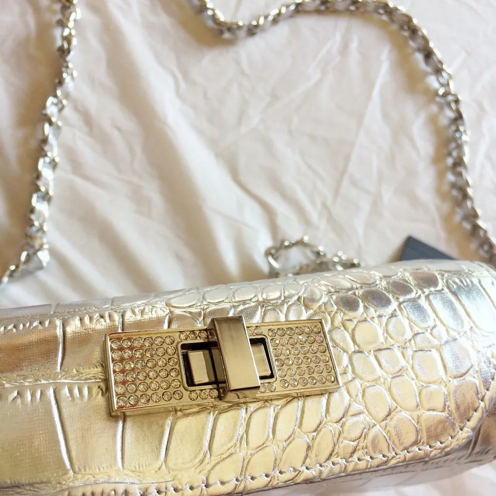 NEW Steve Madden "BELIZA" shiny reptile bag NWD - Image 3
