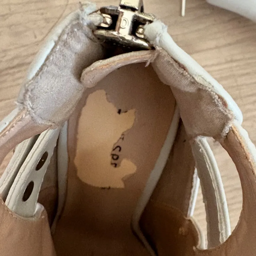 Call It Spring by Aldo White Peep-Toe Heeled Boots size 6 - Image 7