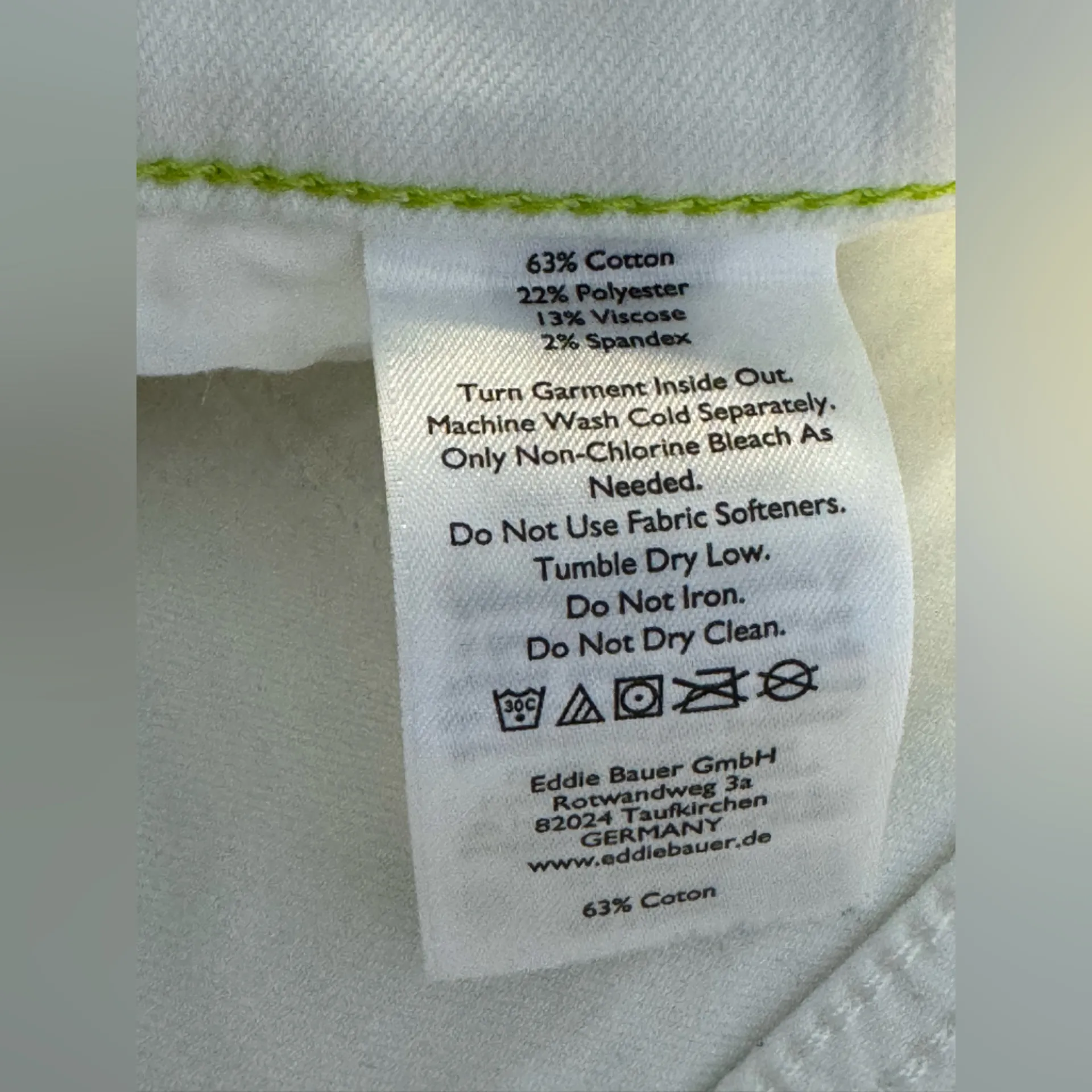 Eddie Bauer Women's White Ankle Jeans 10 - Image 7