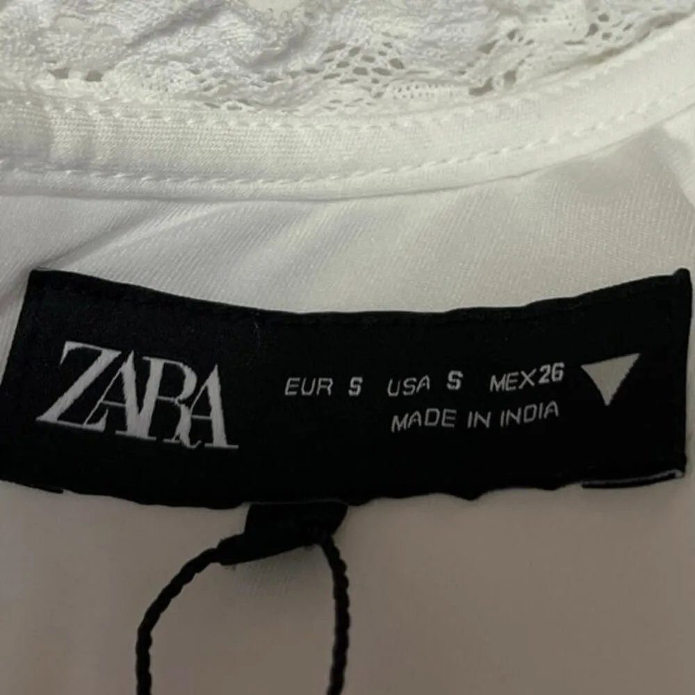 Zara Women's White Sleeveless V-neck Cami Camisole Mini Bodycon Tank Dress Sz S - Image 5