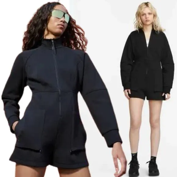 NEW Nike Sportswear Tech Pack Acubi Jumpsuit Black One Piece Women's Sz XL $155 - Image 2