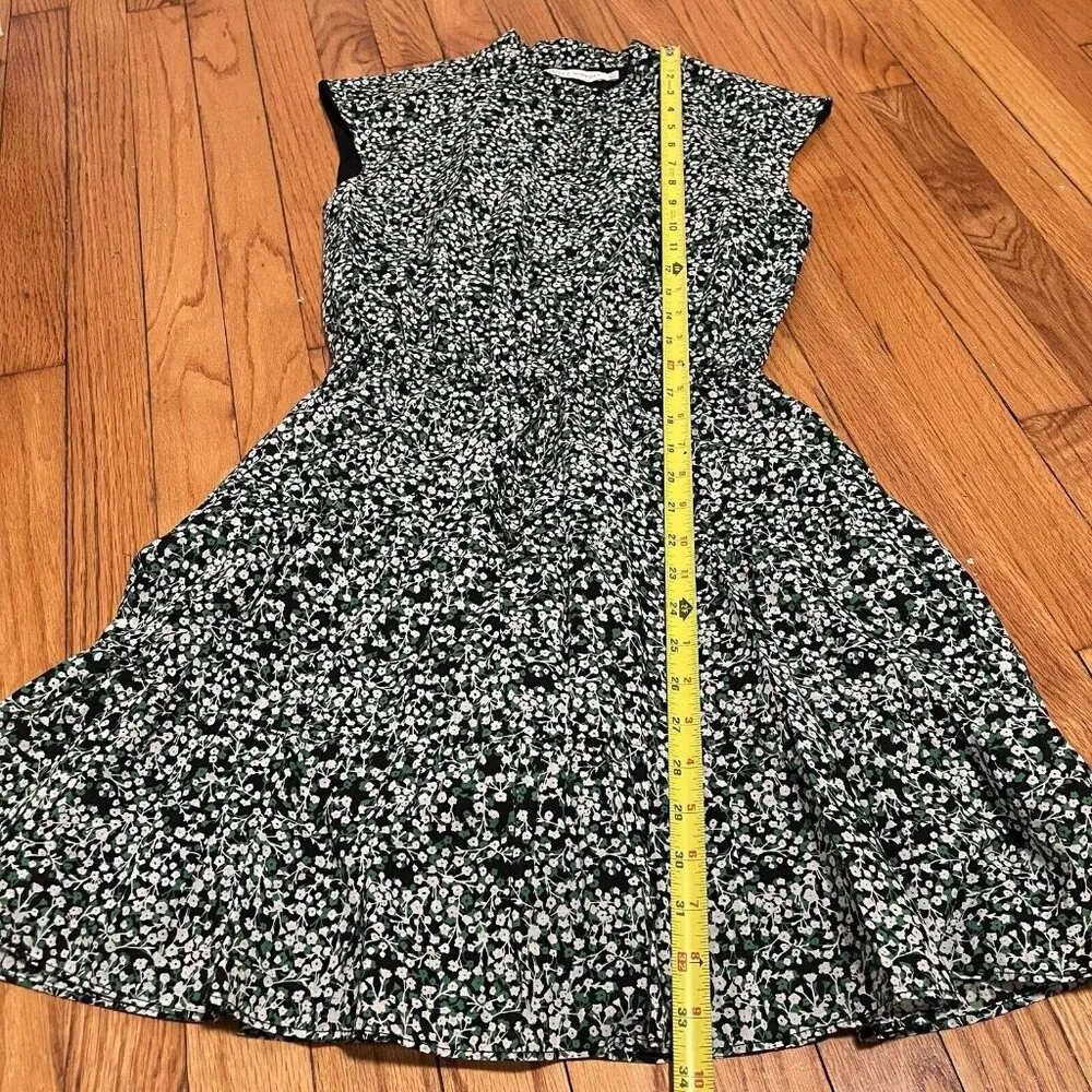 Rebecca Minkoff Green Black‎ Floral Ollie Mini Dress Size XXS - Image 8
