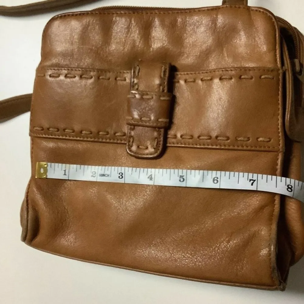 Hunt Club  Brown Leather Saddle Bag – Adjustable Shoulder Strap & Inner Pocket - Image 10