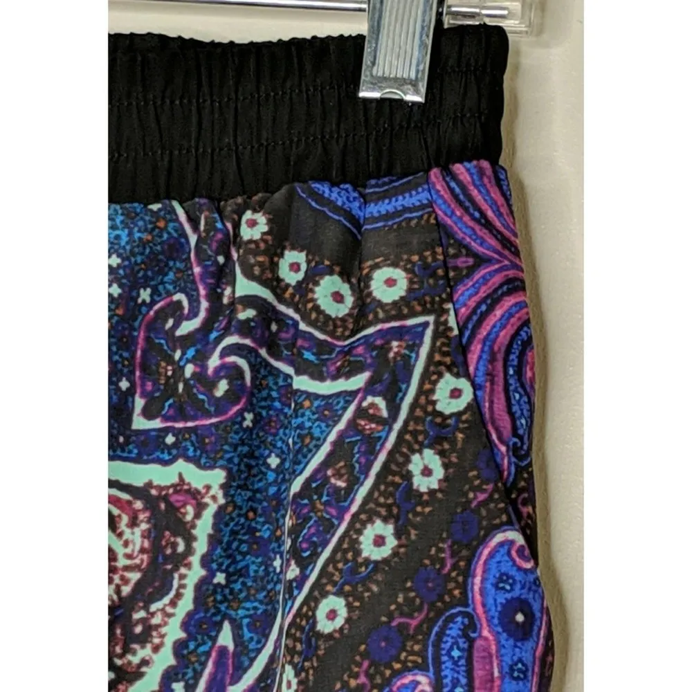 Lovers + Friends Be There Printed Trouser Scarf Pants Pull On Elastic Waist M - Image 4