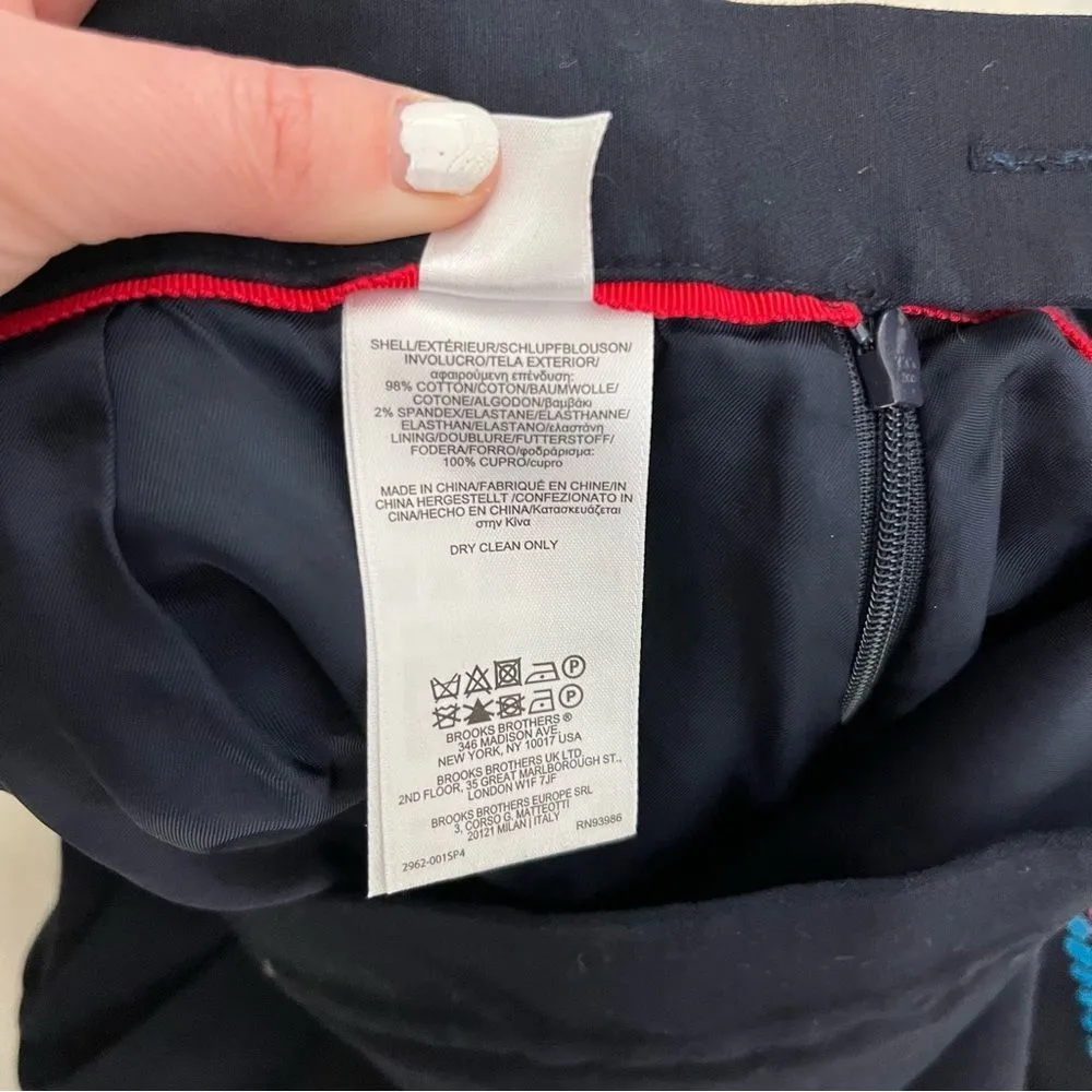 Brooks Brothers Navy Pencil petite Skirt - Image 5