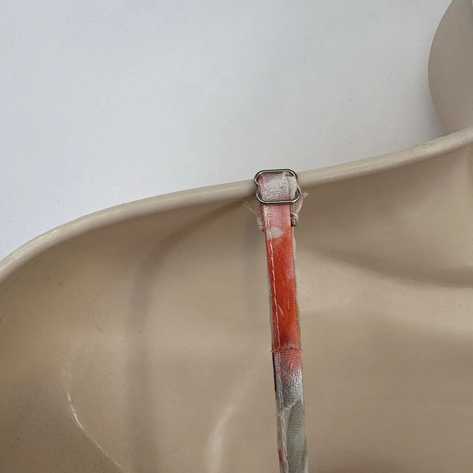 Vintage Y2K Windsor Babydoll Dress Womens M White Orange Floral Garden Fairy - Image 9