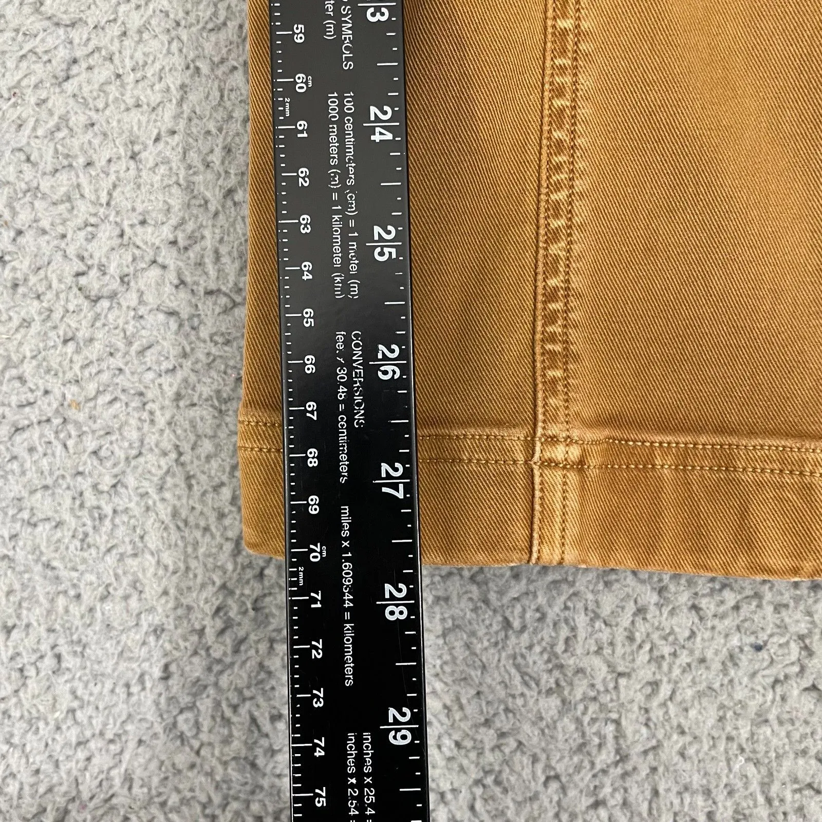 Spanx Twill Straight leg Pants Women M Acorn Brown Pull On Stretch - Image 10