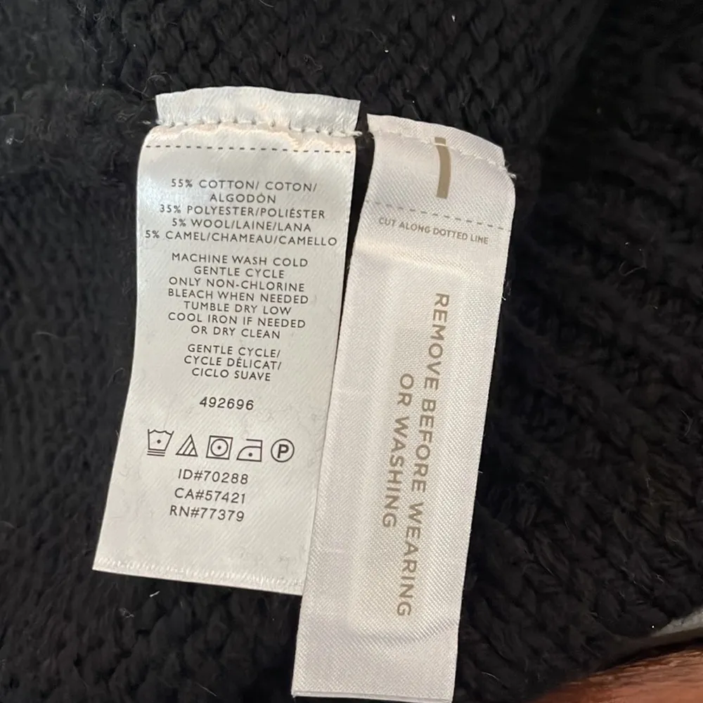 ANN TAYLOR COLOR-BLOCK POINTELLE V NECK SWEATER. - Image 4