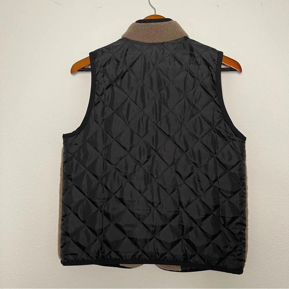 Winnie the Pooh vintage sherpa quilted full zip brown vest size M - Image 11