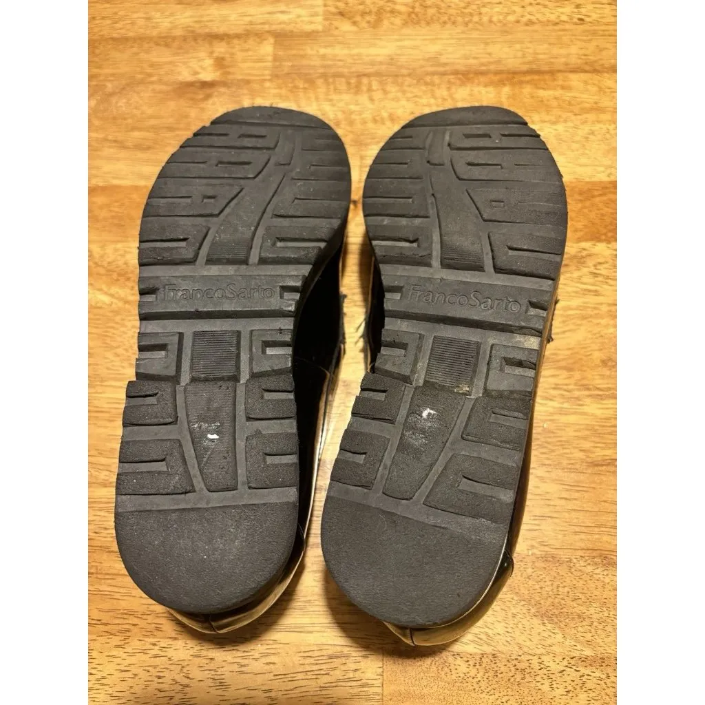 Franco Sarto Carolynn Tassel Loafers Black Patent Leather Quiet Luxury 8W - Image 7