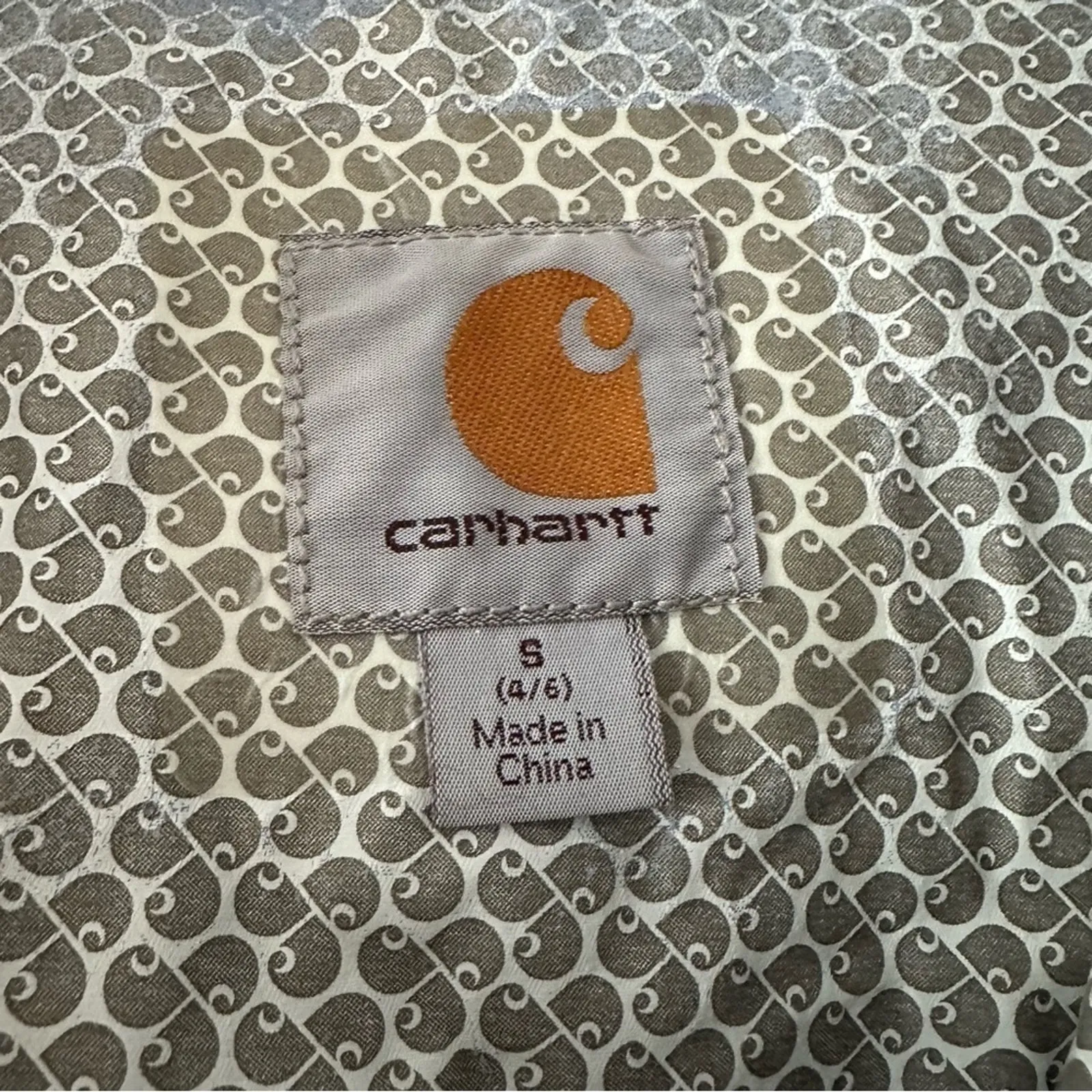 Carhartt Light Blue Hooded Zip Up Windbreaker Jacket - Image 7