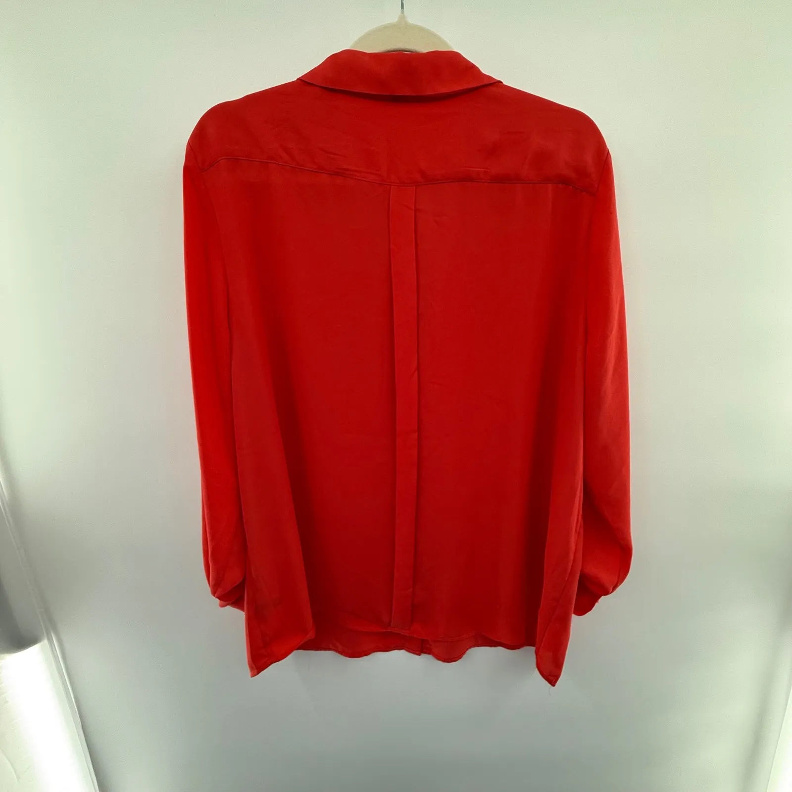 The‎ Limited Ashton XXL Coral Red Button Down Blouse Long Sleeve Work Top - Image 5