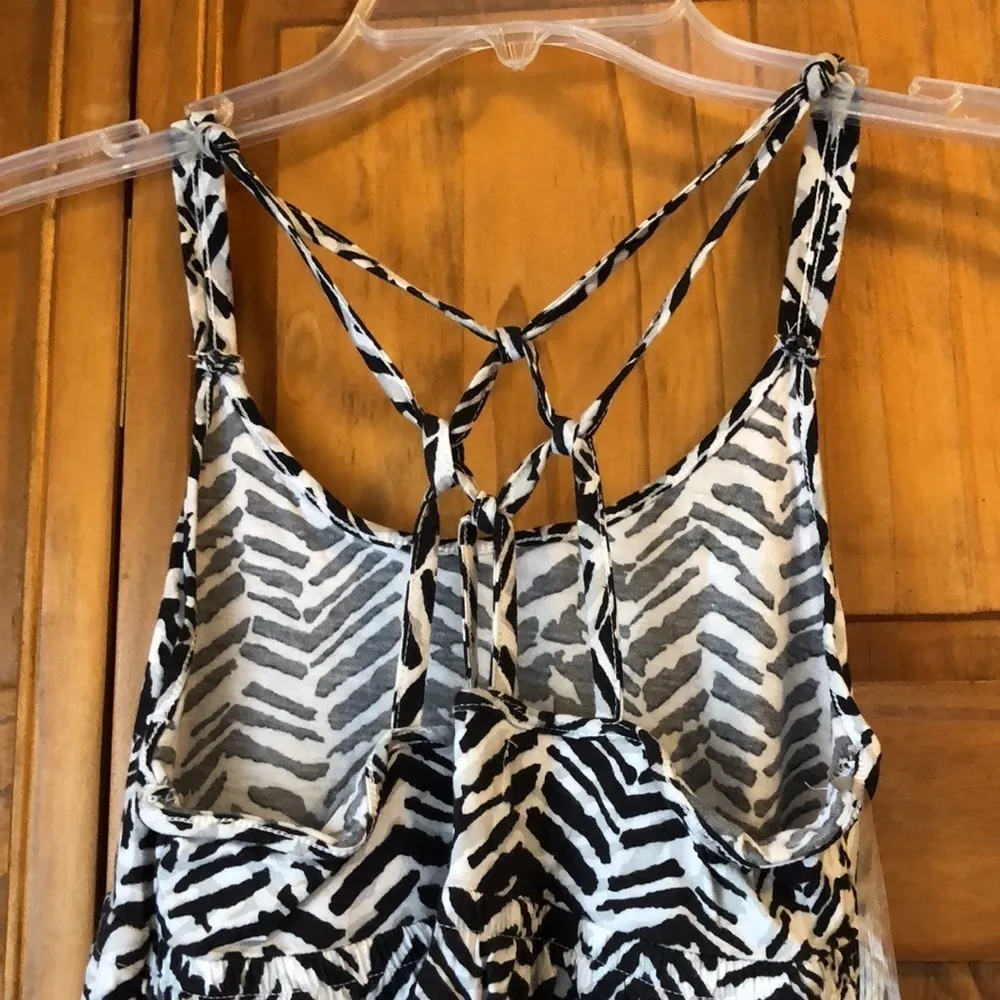 OP Black & White Zebra Sun Dress Small - Image 2