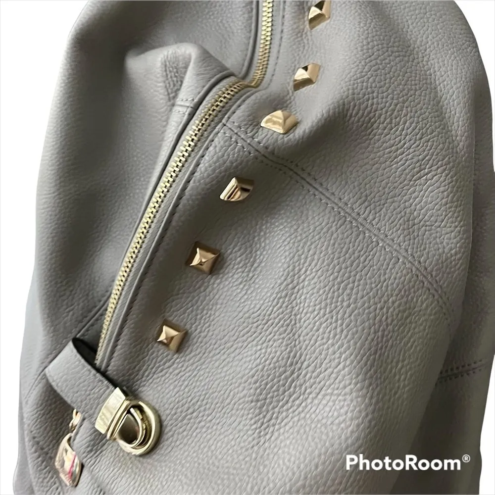 Bostanten Pebble Leather Studded Backpack - Image 6