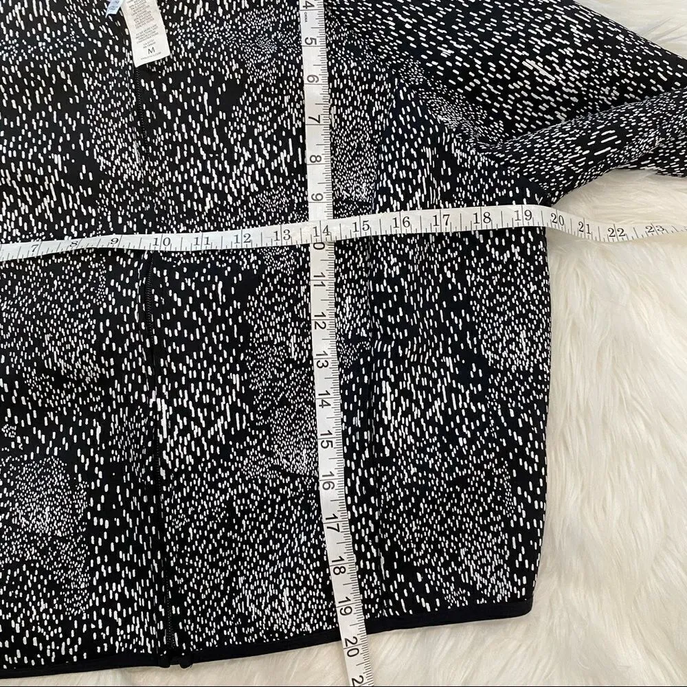 Fabletics Tia Splatter Cropped Bomber Jacket Size Medium‎ - Image 9