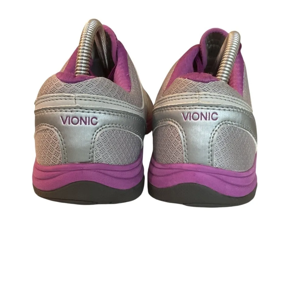 Vionic Venture Athletic Sneakers Shoes Size 10 Purple Gray Lace Up Comfy Walking - Image 5