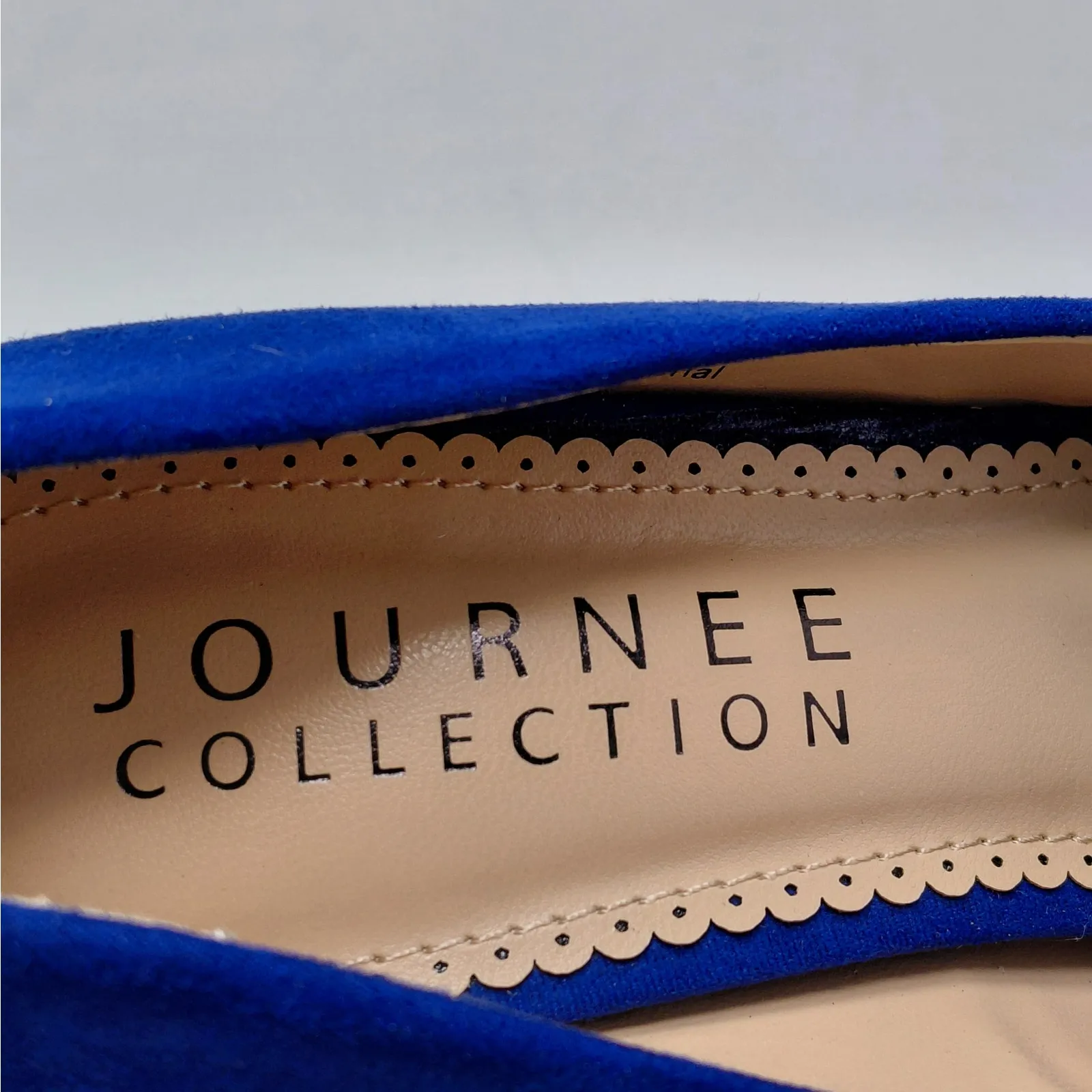 Journee Collection Womens Pumps Size 6 Blue Pointed Toe Heels Formal Wedding - Image 8