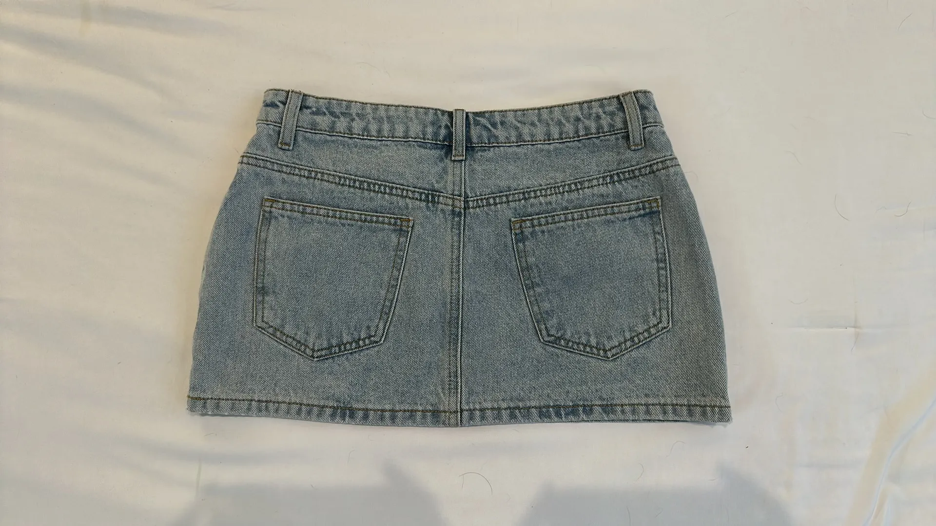 Edikted  Mini Denim Skirt - Image 2