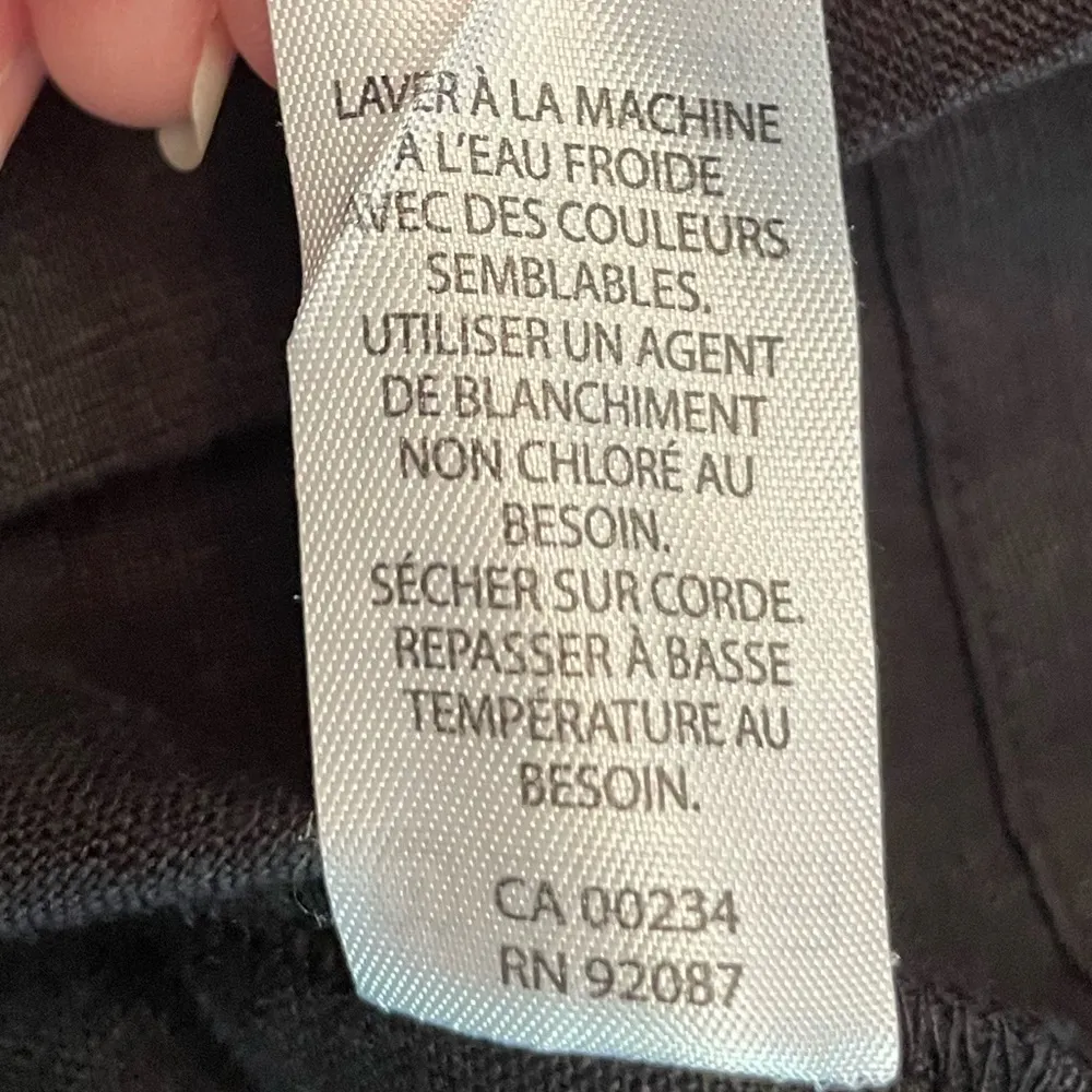 Sak’s Fifth Ave Linen Black Tiered Summer Dress - Image 10