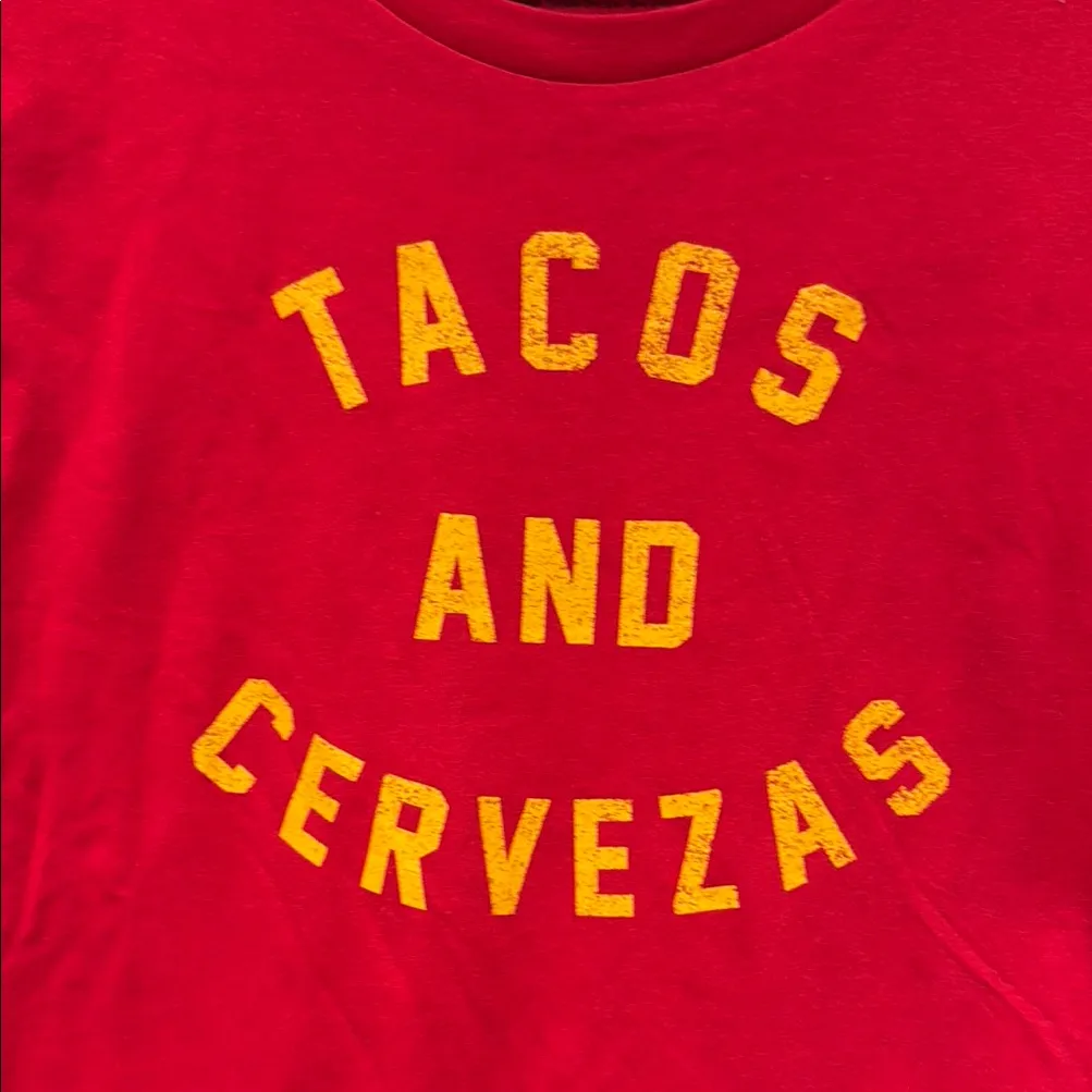 FIFTH SUN Tacos and Cervezas Red T-Shirt Size XL (Juniors) - Image 6