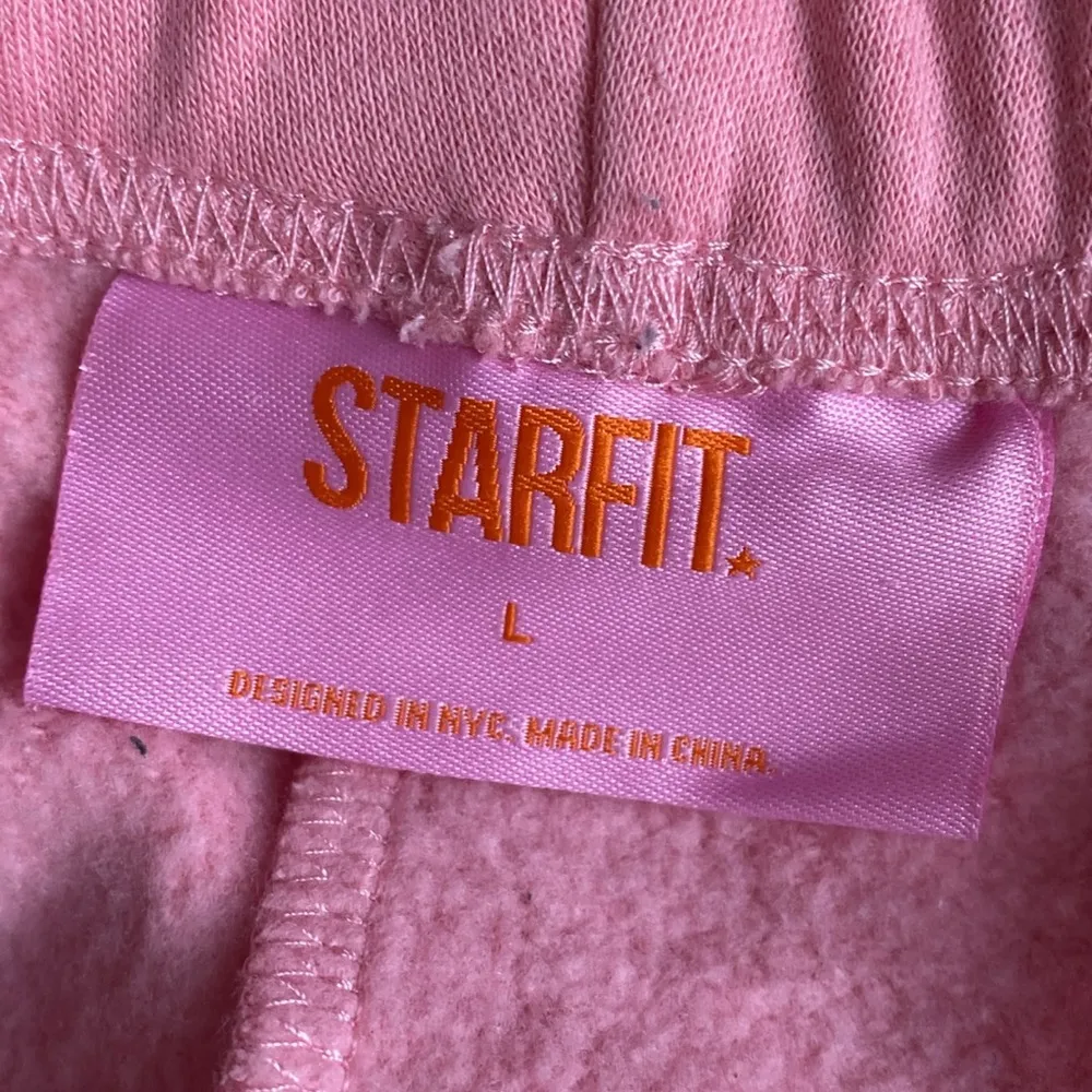 Starfit pink logo sweatpants large - Image 4