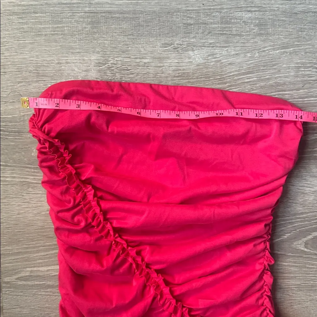 NEW ANTHROPOLOGIE Gabbie Strapless Ruched Tube Dress Small - Image 8