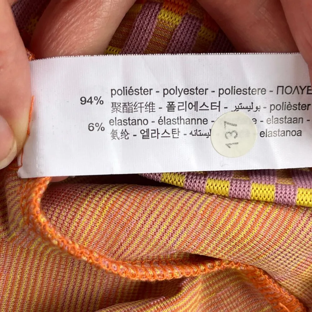 Zara Women's Colorful Retro Print Striped Baby Tee Size S. NEW - Image 7