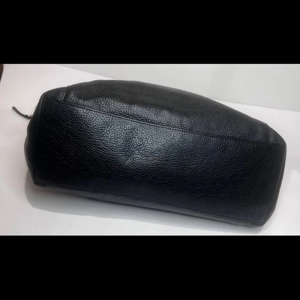 Coach Black Pebbled Leather AVA tote - Image 4