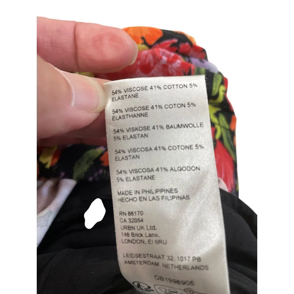 Maeve Anthropologie Noritake womans floral Overalls Shorts Size 0 SKU 8448 - Image 12