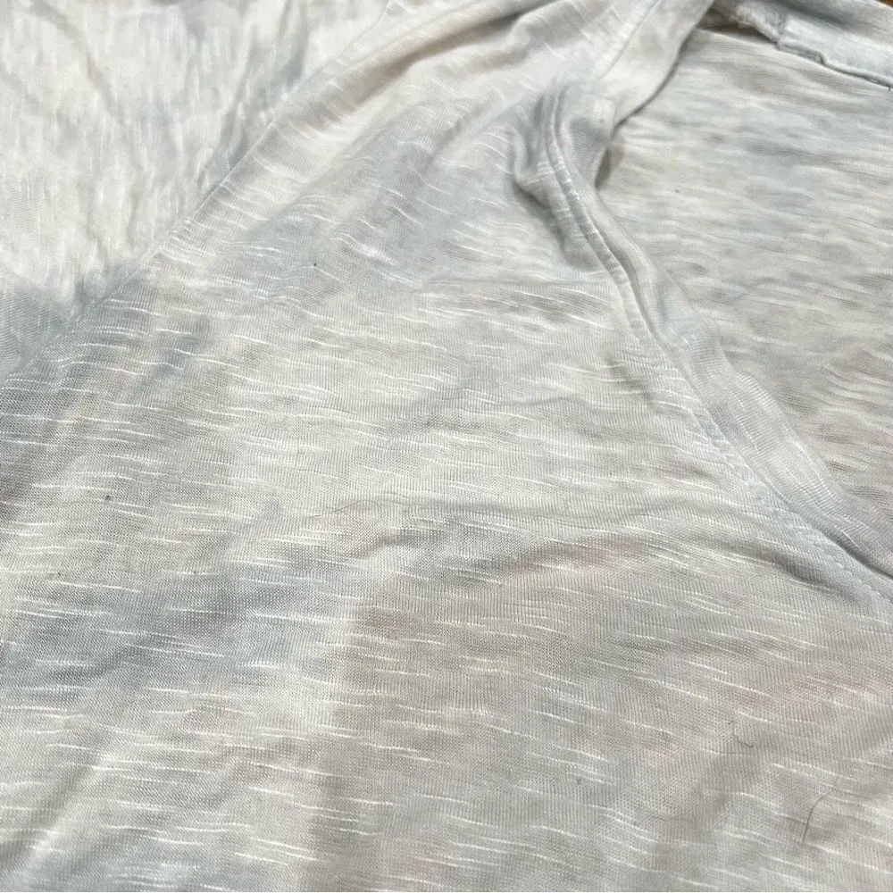 Six/Fifty White and Blue Knot Tie Dye Tee Shirt Women’s Small White - Image 4