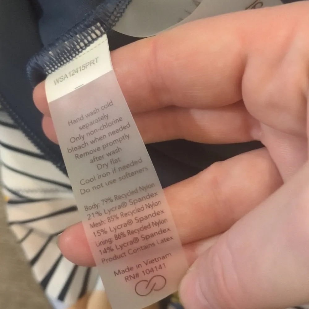 Calia by Carrie Underwood desert Flora Peri dusk zip back paddle suit size 16 Blue - Image 5