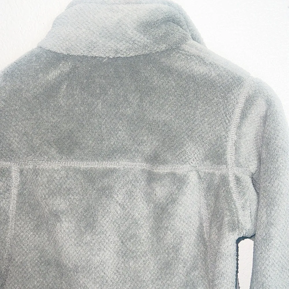 Patagonia Gray Button Snap Pullover Fleece 100% Polyester Jacket - Image 11