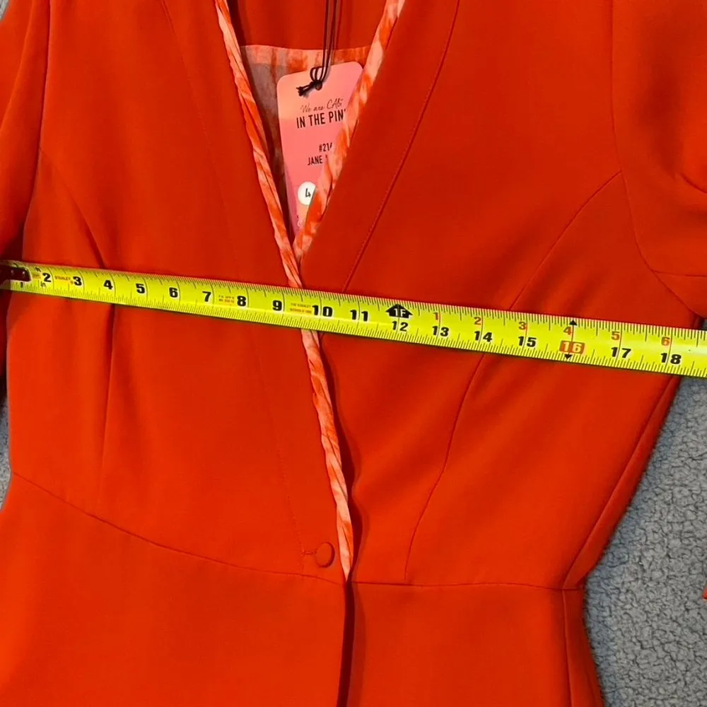 CAbi Jane Jacket Wrap Blazer Grenadine Chiffon Crossover Coat - Size 4 NEW - Image 9