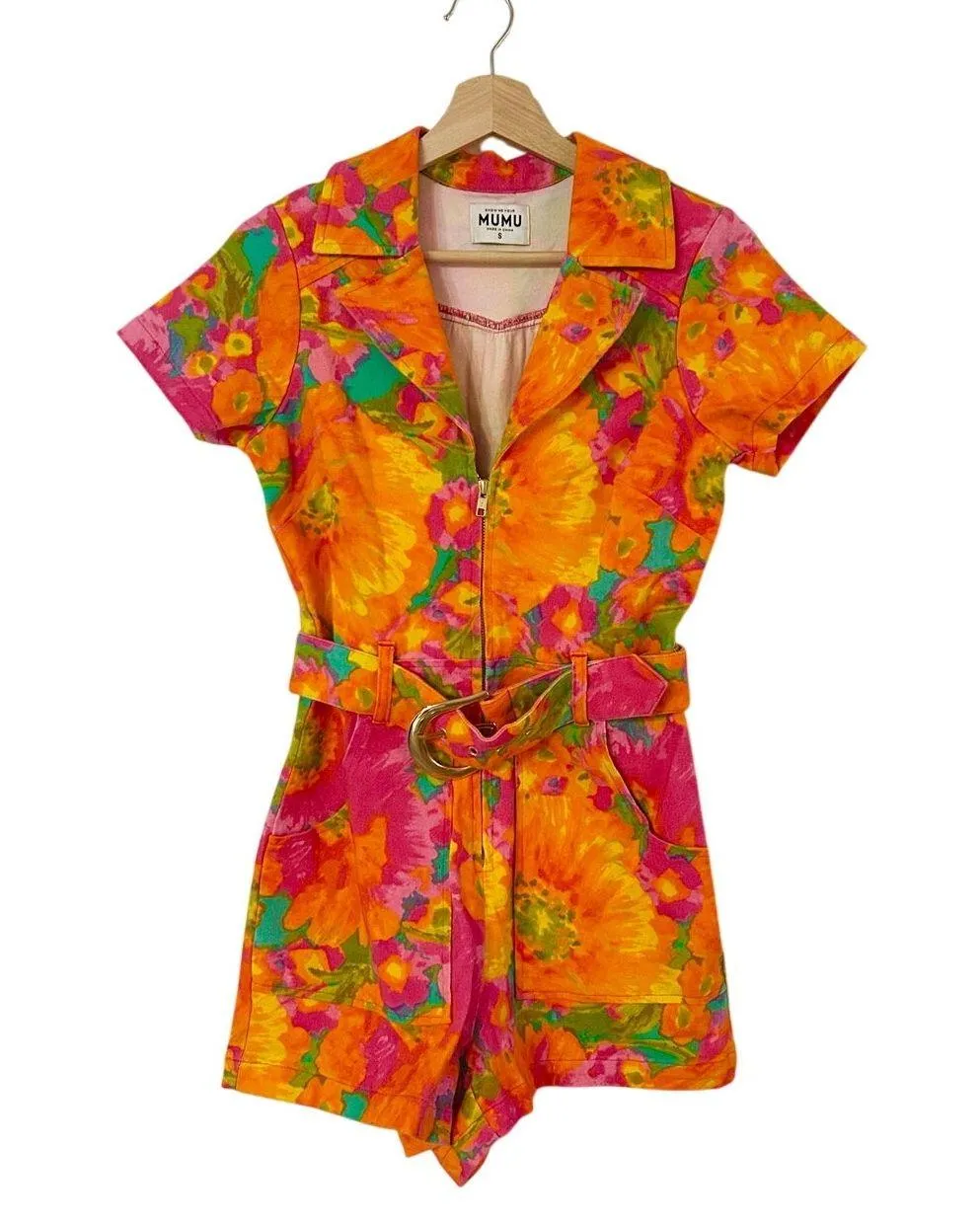 Show Me Your Mumu Outlaw Romper in Miss Malibu Denim S - Image 7