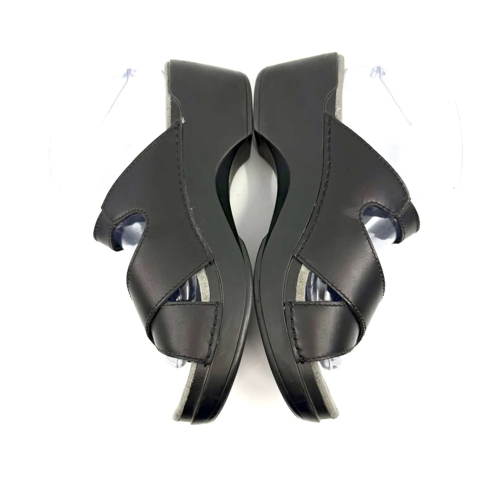 Dansko Women's Black Leather Buckle Strap Comfort Sandal Size US 9.5-10‎ EU 40 - Image 6