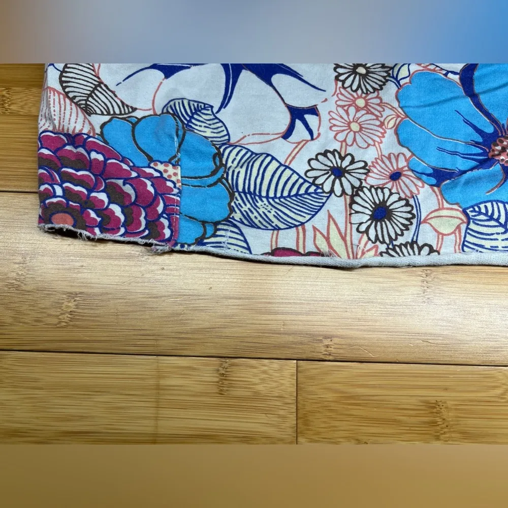 Women's Casual Summer Colorful Flowery short shirt dress w/Pockets, Italy|Sz:S/M Blue Size undefined - Image 15