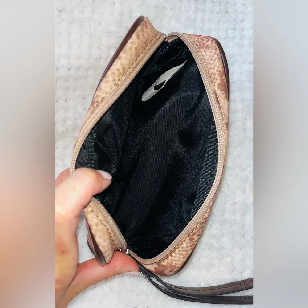 B Makowsky Cosmetic Zipper Case Snake Print - Image 5