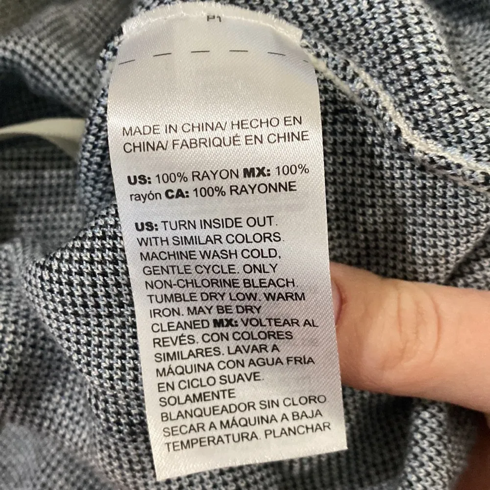 Chico’s animal print boatneck leopard print sweater cream blue and black US sz M - Image 11