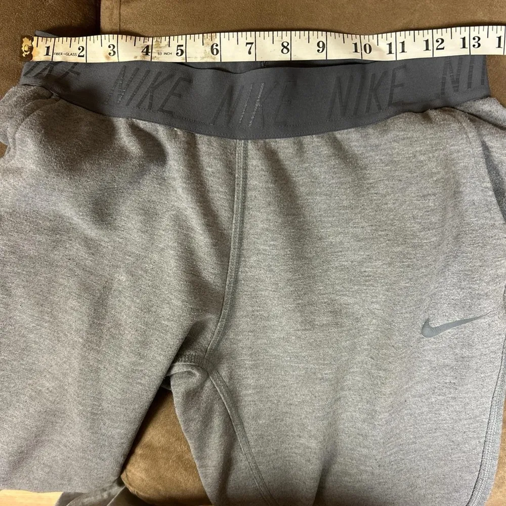 Dri Fit Sportswear Jogger Sweatpants Fleece Gray Waist Band cotton size S - Image 6