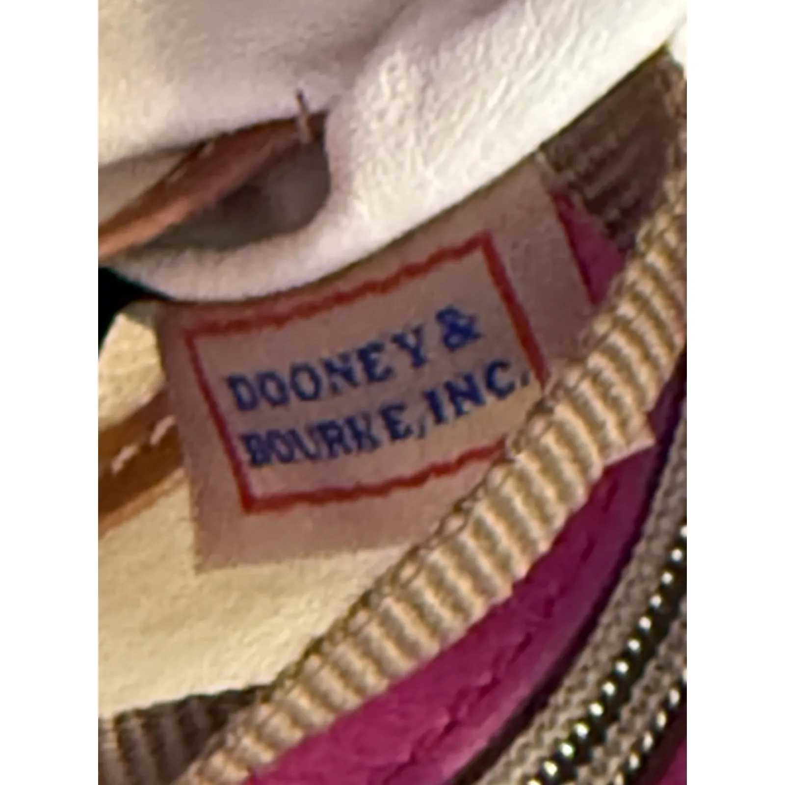 DOONEY & BOURKE Raleigh Pink Roxy Luxury Designer Leather Crossbody Bag - Image 14