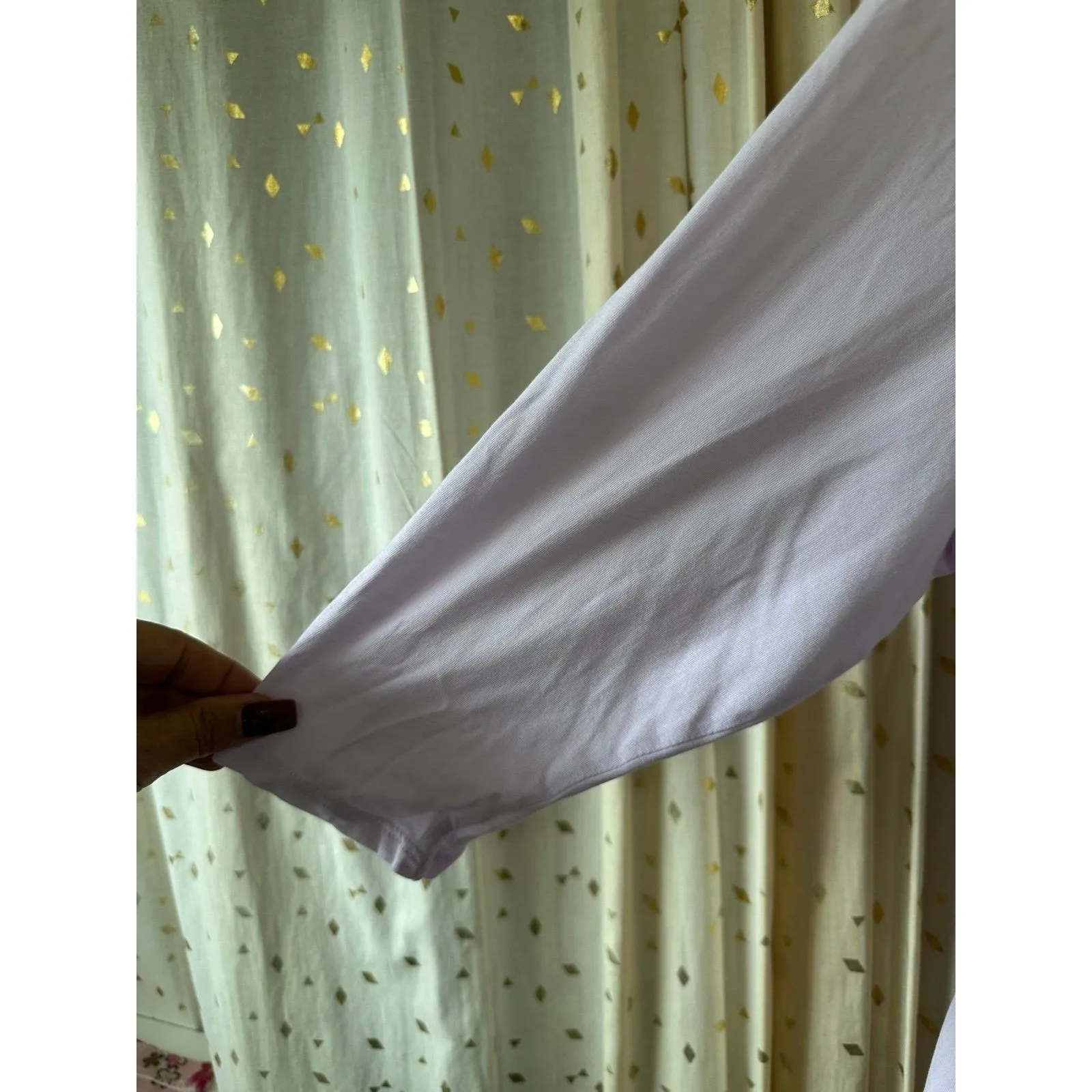 J. Jill Pure Lavender Scoop Neck Elliptical Layered Pleat Back Top Petite XL Purple - Image 3