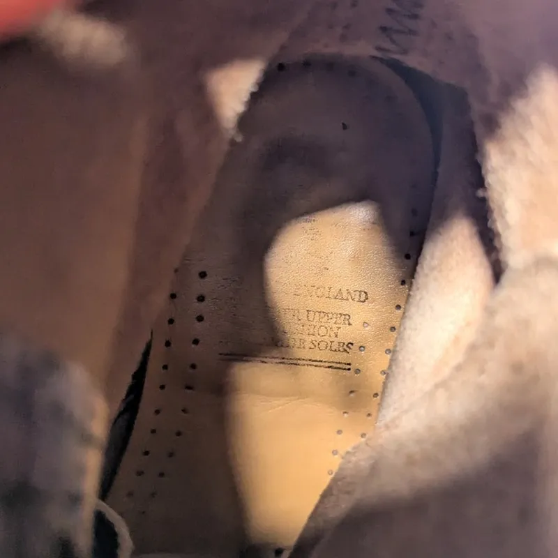 Vtg 1990s Dr. Martens Made in England 1460 Pink London Icon Boots UK 4 US 6 - Image 4