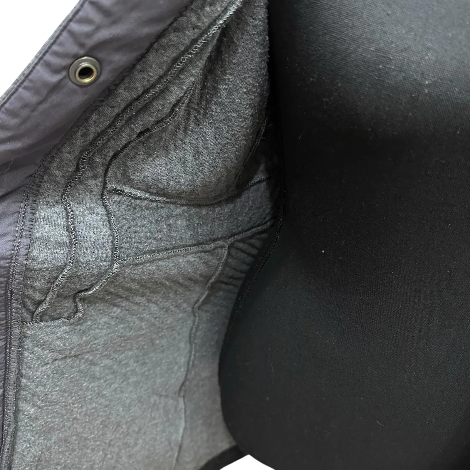 Horny Toad  Monterosa Car Coat Wool Blend Size Small Charcoal Grey Pockets - Image 7