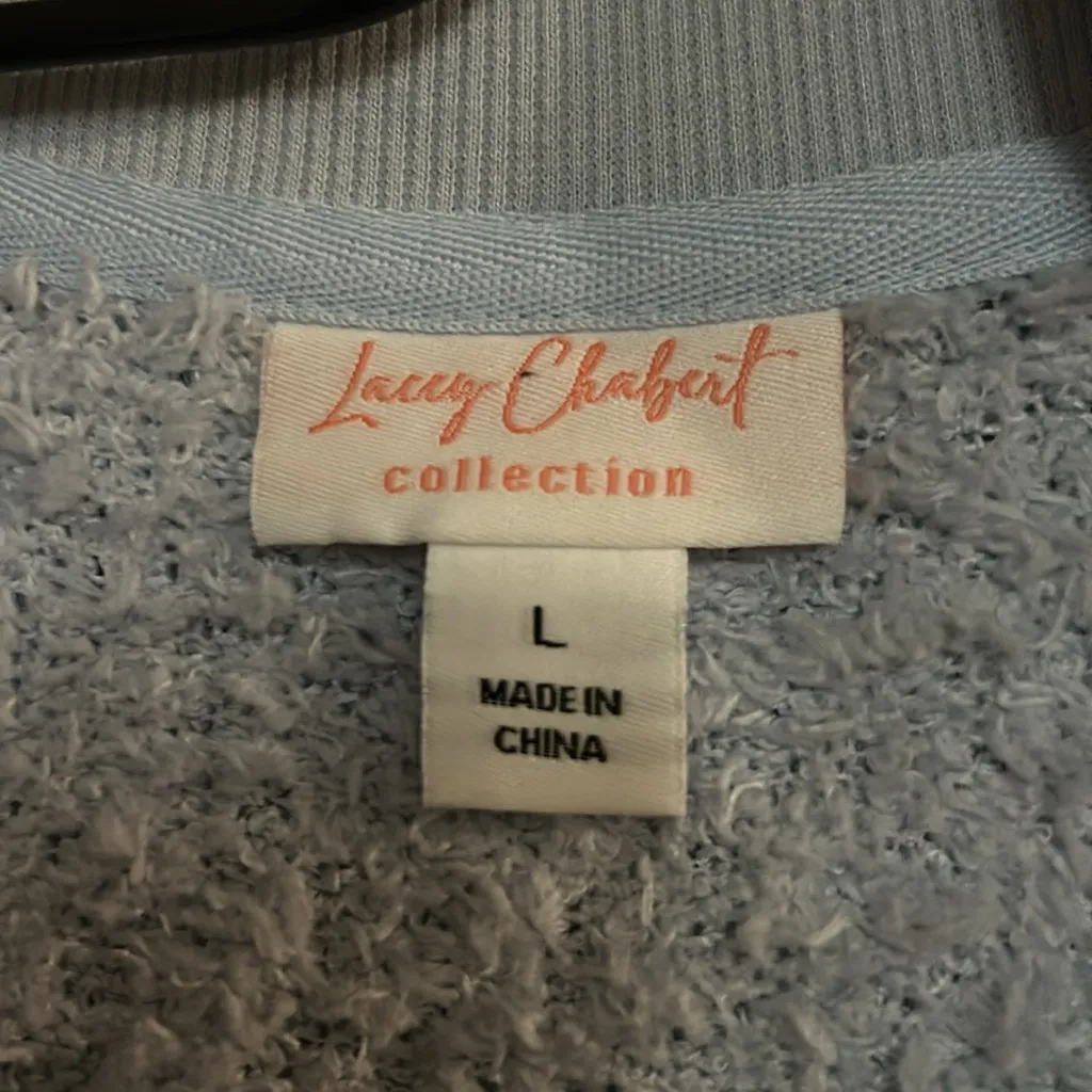 Lacey Chabert Collection Light Blue Size Large‎ Cardigan - Image 3