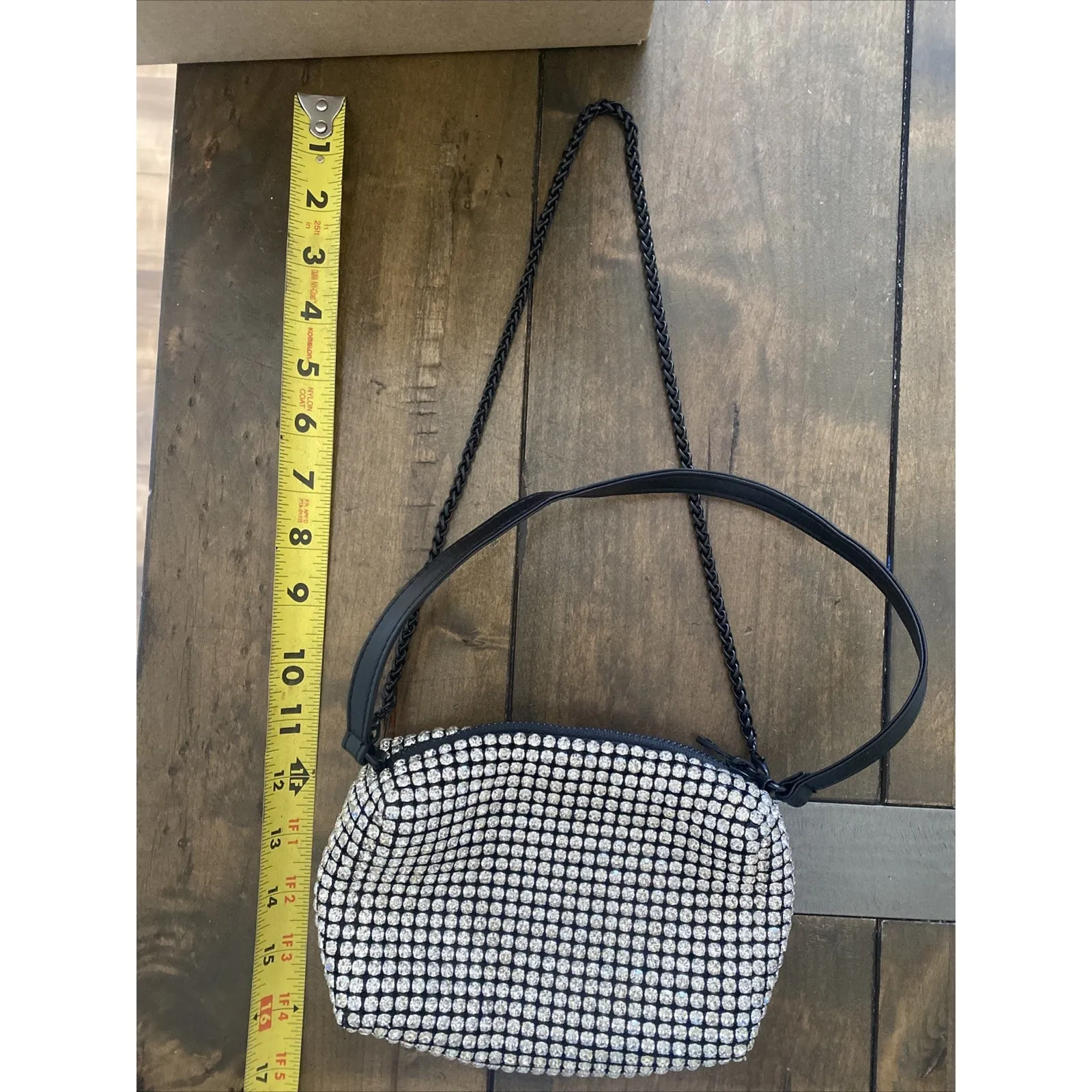 Bedazzle‎ All over Shoulder Bag Event Glam Chain - Image 9