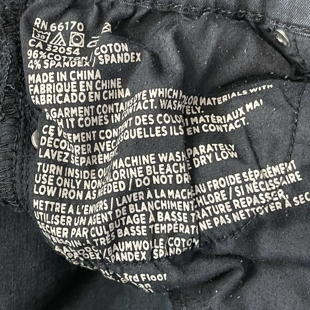 BDG SZ 27W 29L High-Rise Twig Ankle Jeans Stretch Pockets Distressed Black Wash - Image 10