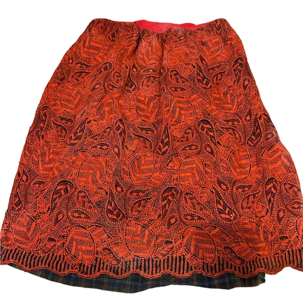 Marc Jacobs Reversible Plaid Red skirt - Image 2