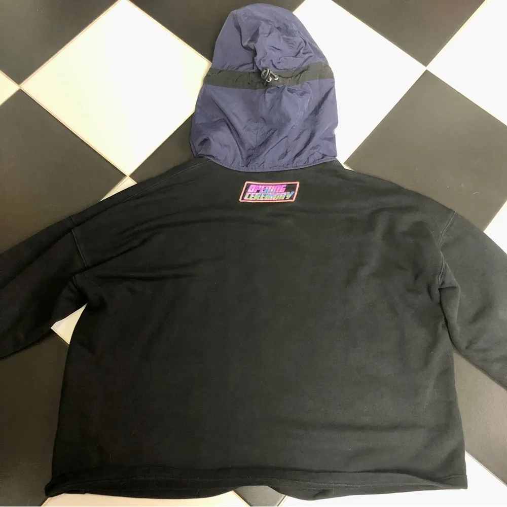 Hybrid Sweatshirt Windbreaker Hoodie Oversized Graphic Logo szL - Image 10